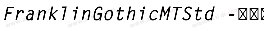 FranklinGothicMTStd 字体转换